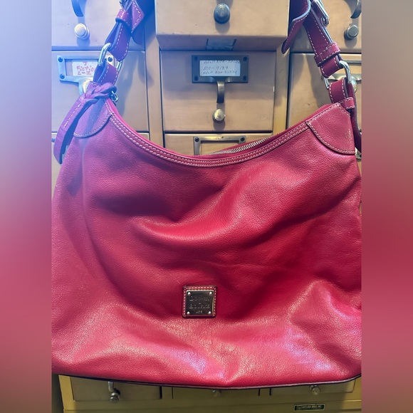 Dooney & Bourke Bags Dooney Bourke Red Leather Hobo Bag Poshmark